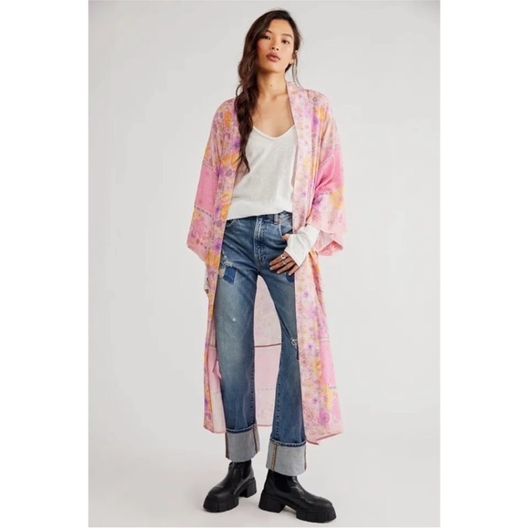 Spell Hibiscus Lane Maxi Kimono